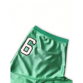 Men's Retro #92 Green Football Jersey - Classic Embroidered, Breathable Polyester V-Neck Sports Shirt with 