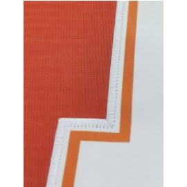 Men'S Basketball Shirt # 35 Orange Round Neck Basketball Sweatshirt