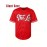 Men'S Baseball Shirt With Red Embroidered Polyester, Loose Knit Fabric Suitable For Wearing In Spring, Summer, And Autumn