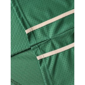 Men's #11 Green Basketball Jersey, V-Neck Sleeveless Sports Uniform, Polyester, Machine Washable, Ideal for Training & Team Activities, Sizes S-XXXL