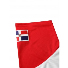 Men'S Dominican Republic #19 Vintage Embroidered Baseball Jersey