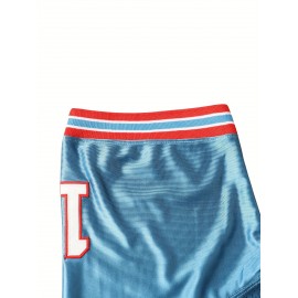 Men's Blue V-Neck Rugby Sweatshirt #1 - Embroidered Polyester Loose Fit Knit Jersey for Sports & Casual Wear, Sizes S-3XL, Breathable & Durable for Team Sports, Training, and Everyday Use