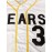 Youth Baseball Jersey #3 - White & Yellow Varsity Style,