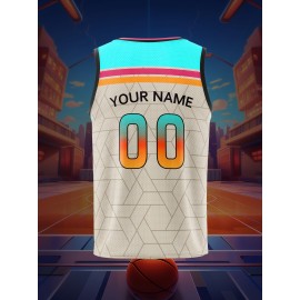 Customizable Basketball Jersey for Youngsters - Personalized Name & Number, Breathable & Comfortable, Ideal for Team Training, Running, and Casual Wea