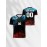 1pc Customizable V-Neck Soccer Jersey for Kids - 100% Polyester, All-Over Print, Personalized Name & Number, Medium Stretch, Regular Fit, for Boys & Girls, Ideal for Sports, Casual Wear, Training, Beach, Birthday - Spring/Summer/Fall