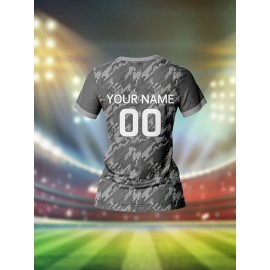 Customizable Women'S V-Neck Football Jersey - 