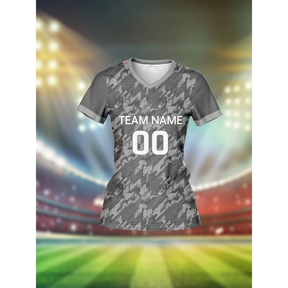 Customizable Women'S V-Neck Football Jersey - 