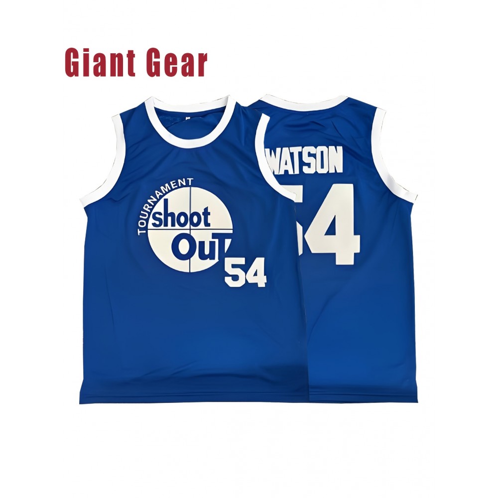 Men's Baseball Shirt 54 Blue Embroidered Polyester Baseball Shirt Loose Knit Fabric Suitable for Wearing In Spring, Summer, And Autumn